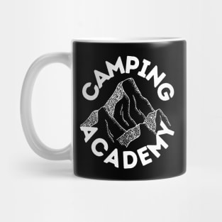 Camping Academy Perfect Gift for Nature Lovers Hiking Mountains Woods Travel Outdoors Mug